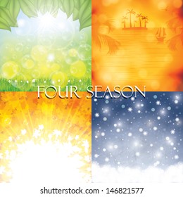 Four season background set