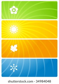 Four season banners.