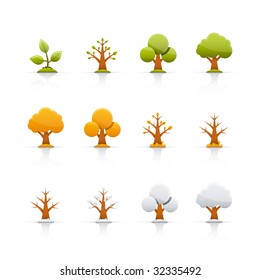 Four Season Icon Set