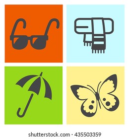 Four season icon.vector