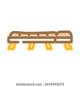 four season sleeping bag color icon vector. four season sleeping bag sign. isolated symbol illustration