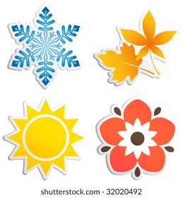Four season stickers.