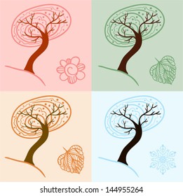 	Four season trees.