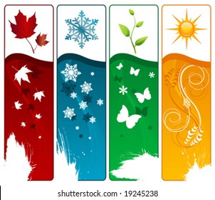 four season vector