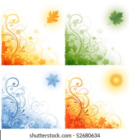 Four seasons background