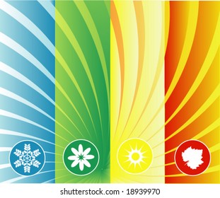 four seasons background can be used separately or as whole