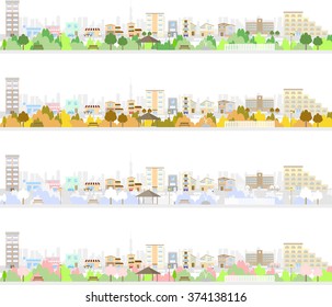 Four seasons of the city