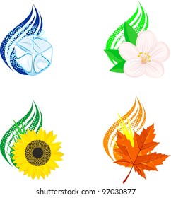 Four seasons design elements