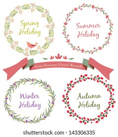 Four Seasons Floral Wreath