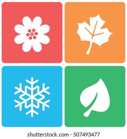 Four seasons icons