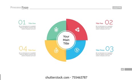 Four Sectors Segments Slide Template