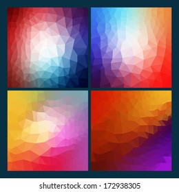 Four separate background,Vector Illustration,Graphic Design Useful For Your Design