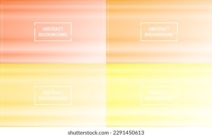 cuatro conjuntos de fondo naranja, amarillo y blanco con textura de rayas horizontales. sobrio, borroso, moderno y colorido. utilizado para fondo, fondo, fondo de pantalla y banner