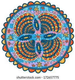 Four shells in a circle, coaster