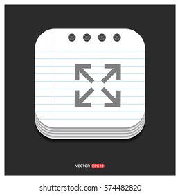 Four Side Arrow Icon