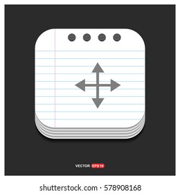 Four Side arrow Icon