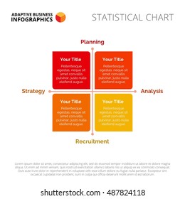 Four Side Matrix Diagram Template
