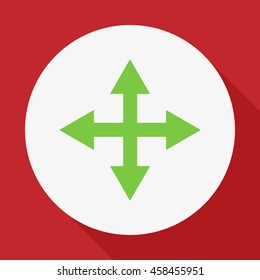 
Four sided arrow.Vector icon.