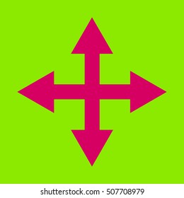 
Four sided arrow.Vector icon.