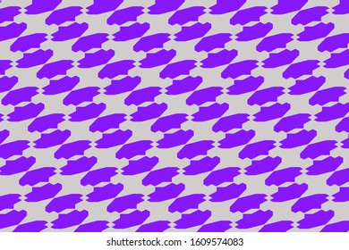 Four Sided Polygon Tessellation, Repetitive Geometric Pattern in Violet on a Gray Background