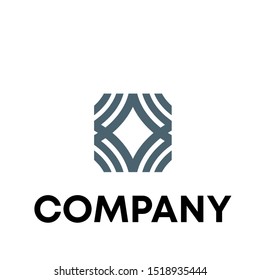 Four signal shape square logo vector
