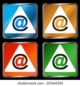Four signs an email in unique style