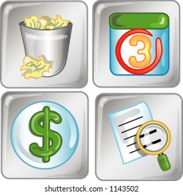 Four silver icon buttons (file 2 of 11)