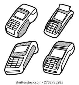 four simple edc machine images, customizable lines