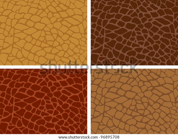 Four Skin Texture Set Stock Vector (Royalty Free) 96895708 | Shutterstock