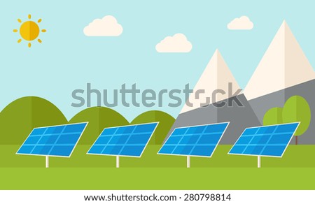 Image, Stock Photo solar plant Solar cell