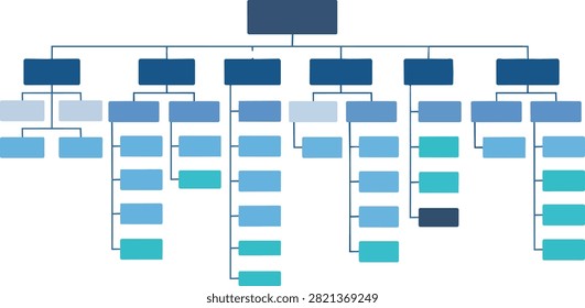 Four solid blue architectural classic pillars columns supporting roof beam vector illustration representing business stability foundation core values structure and strength concept isolated on white background.