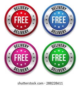 Four special offer buttons with silver border on white background
