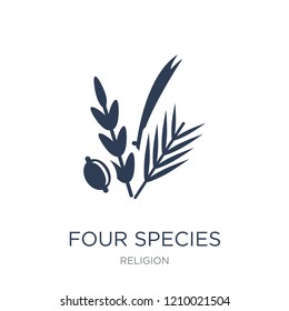 Four Species icon. Trendy flat vector Four Species icon on white background from Religion collection, vector illustration can be use for web and mobile, eps10