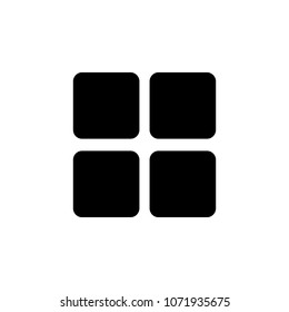 four squares icon. Element of minimalistic icon for mobile concept and web apps. Signs and symbols collection icon for websites, web design, mobile app on white background