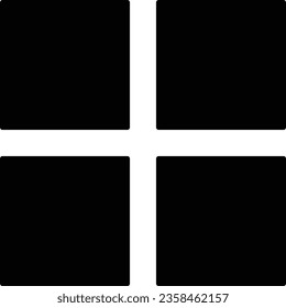 Four squares icon . Menu icon vector . Option icon