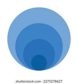 Four stacked concentric circles diagram.