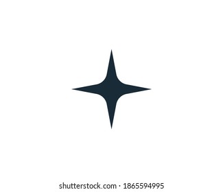 Four Star Icon Vector Logo Template Illustration Design