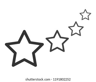 Four star icons - stock vector