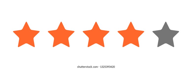 Four stars icon  Vector
