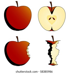 four states of apples