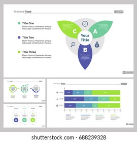 Four Statistics Slide Templates Set
