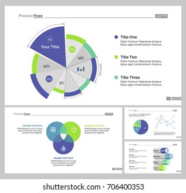 Four Statistics Slide Templates Set