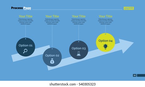 Four Step Arrow Slide Template