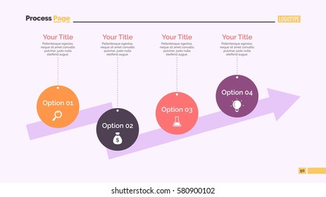 Four Step Arrow Slide Template