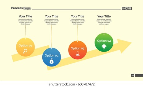Four Step Arrow Slide Template