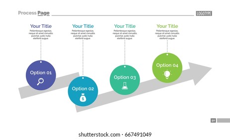 Four Step Arrow Slide Template
