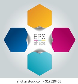 Four step banner, design, chart, infographic, step by step number option, layout. Simply 3D design.