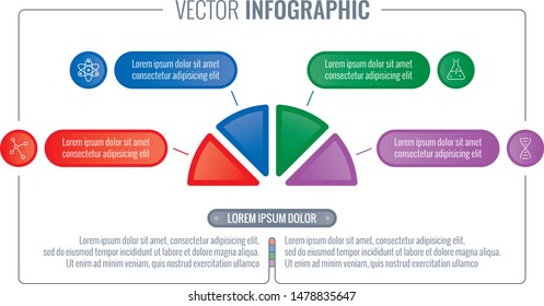 four step infographic. infographic template. four options infographic