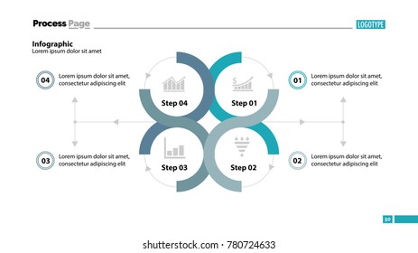 Four Step Process Chart Design Stock Vector (Royalty Free) 780724633 ...