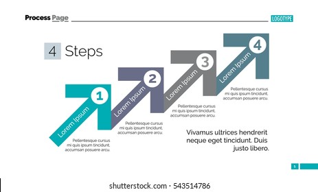 Four step process chart slide